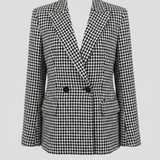 Blazer Doppiopetto con Trama a Micro-Pattern LOBELIA BLU MARICLA 