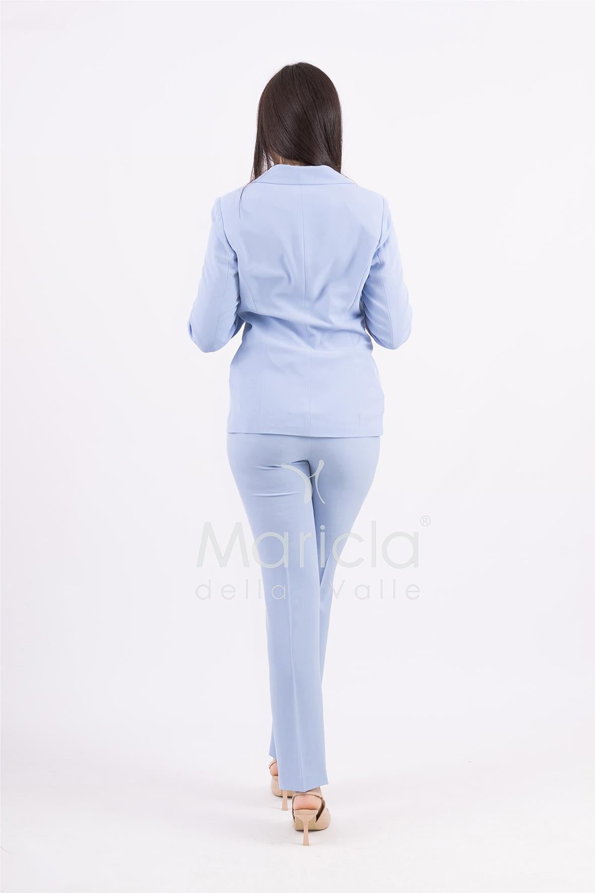 Tailleur con collo in paillettes ROMI3864 POLVERE MARICLA 