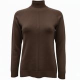 Maglia 100% lana lupetto lavorato CF4399 MORO CARLA FERRONI 