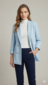 Giacca blazer boucler