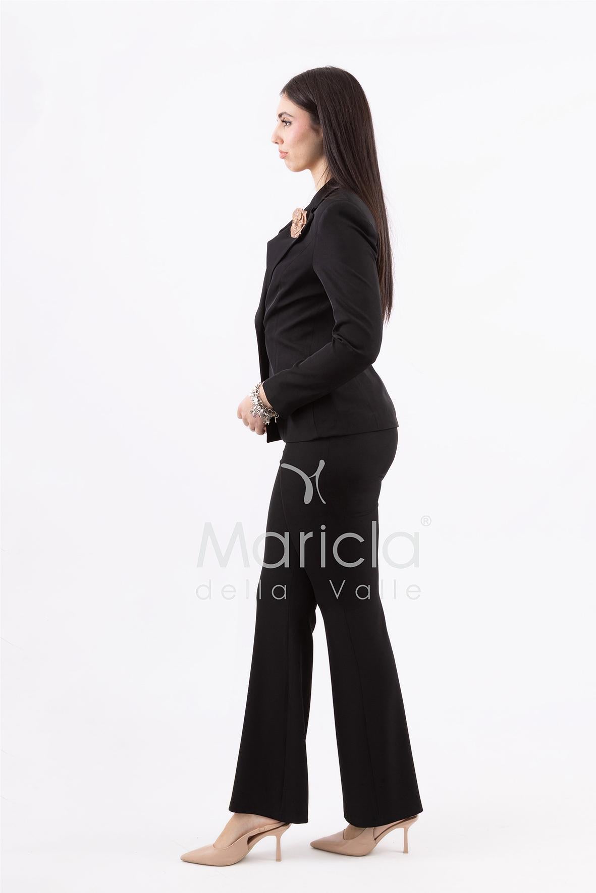 tailleur spilla gioiello AD00499 NERO MARICLA 