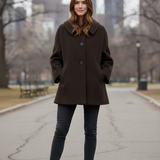 giaccone medio con pence dietro ROMI2736 MORO MARICLA 