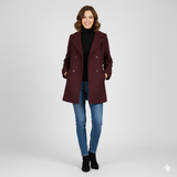 cappotto medio doppio petto con martingala ROMI2740 AMARONE MARICLA 