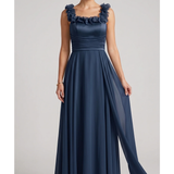 abito roselline ALC18 BLU MARICLA ELEGANCE 