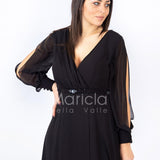 m/lunga aperta PF607 NERO PAOLA FORTI 
