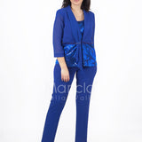 tailleur 3 pezzi giacca paiette LH903 ROYAL LUDOVICA HASSLER 