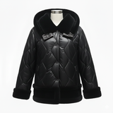 giaccone piumino ed ecomontone CINCILLA NERO MARICLA 