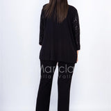 3 pz giacca paiette SH3010 NERO SHARON 