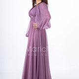 abito organza manica lunga JC34882 UVA MARICLA ELEGANCE 