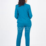tailleur 3pz ricamo PF400TP SMERALDO PAOLA FORTI 