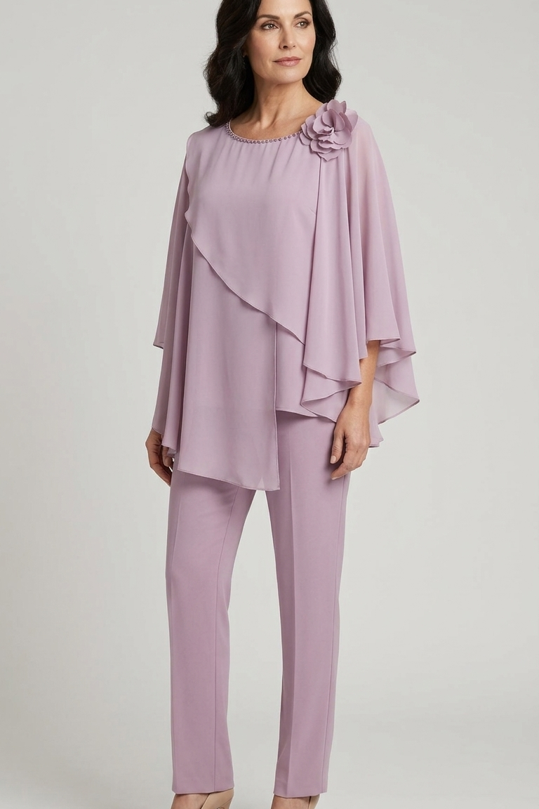 casacca con fiore e pantalone SH624CP CIPOLLA SHARON 