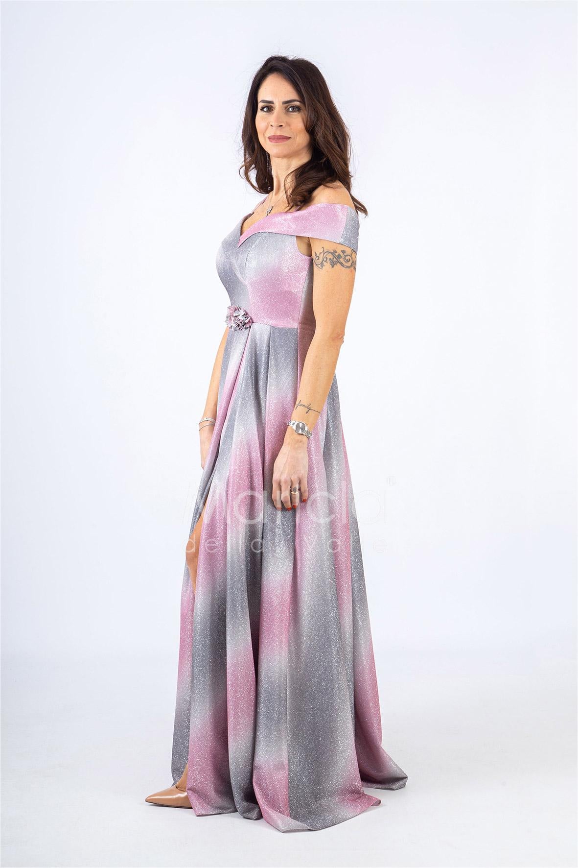lungo  glitter omerale SH117 ROSA SHARON 