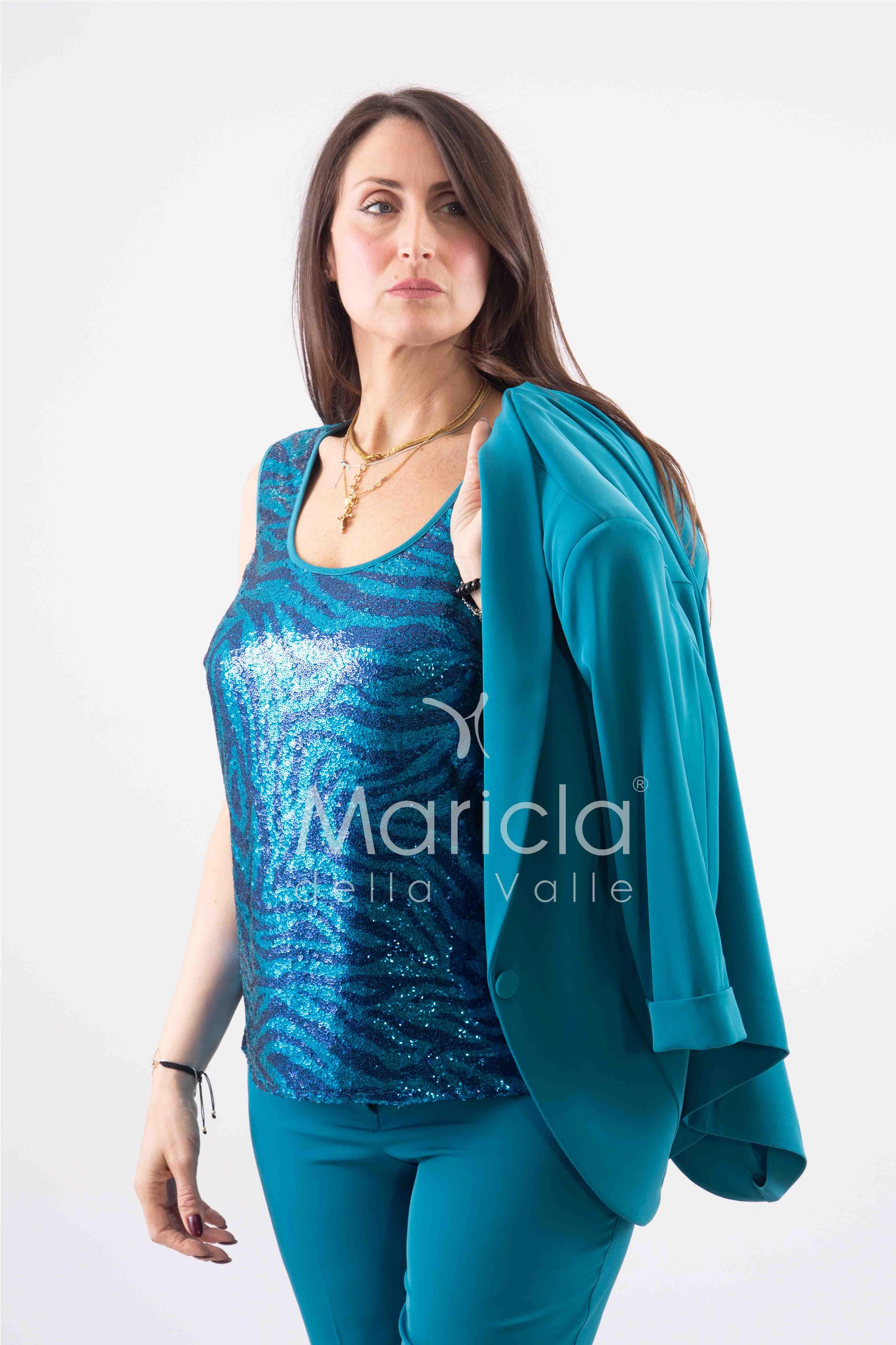 tailleur 4 pezzi GILDA PETROLIO JANE 