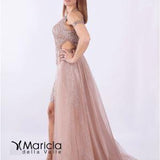 macramè con toulle CAN8053 VISONE MARICLA ELEGANCE 