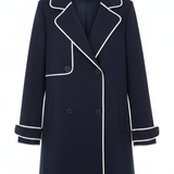 Blazer Doppiopetto con Profili a Contrasto GARDENIA BLU MARICLA 