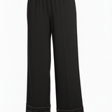 pantalone fluido con piegone strass FFTITTY NERO MARICLA 