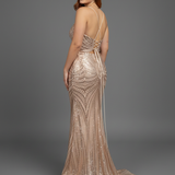 Abito a sirena con spacco JC35502 CIPRIA MARICLA ELEGANCE 