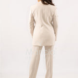 Tailleur smoking Completo 3 pezzi SH726TP CREMA SHARON 