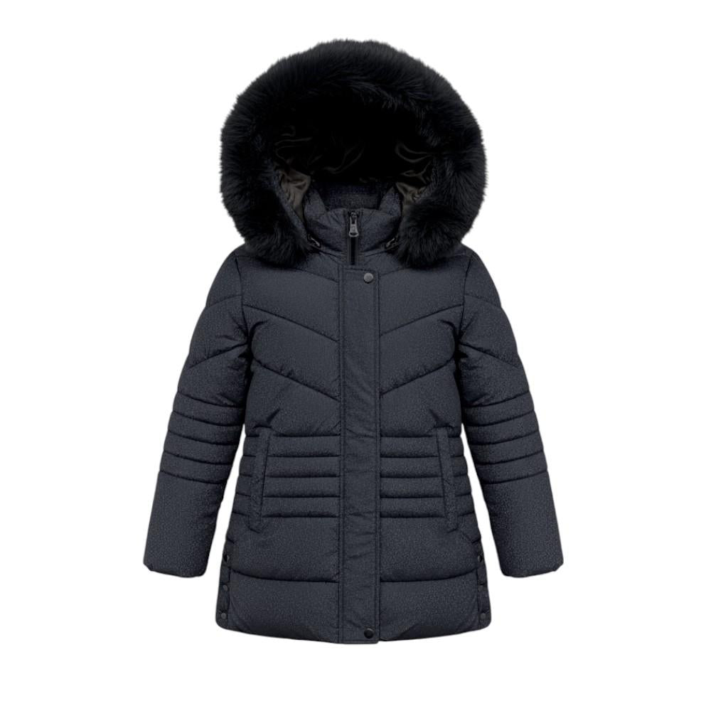 Giaccone piumino con pelliccia PLEAM NERO MARICLA 