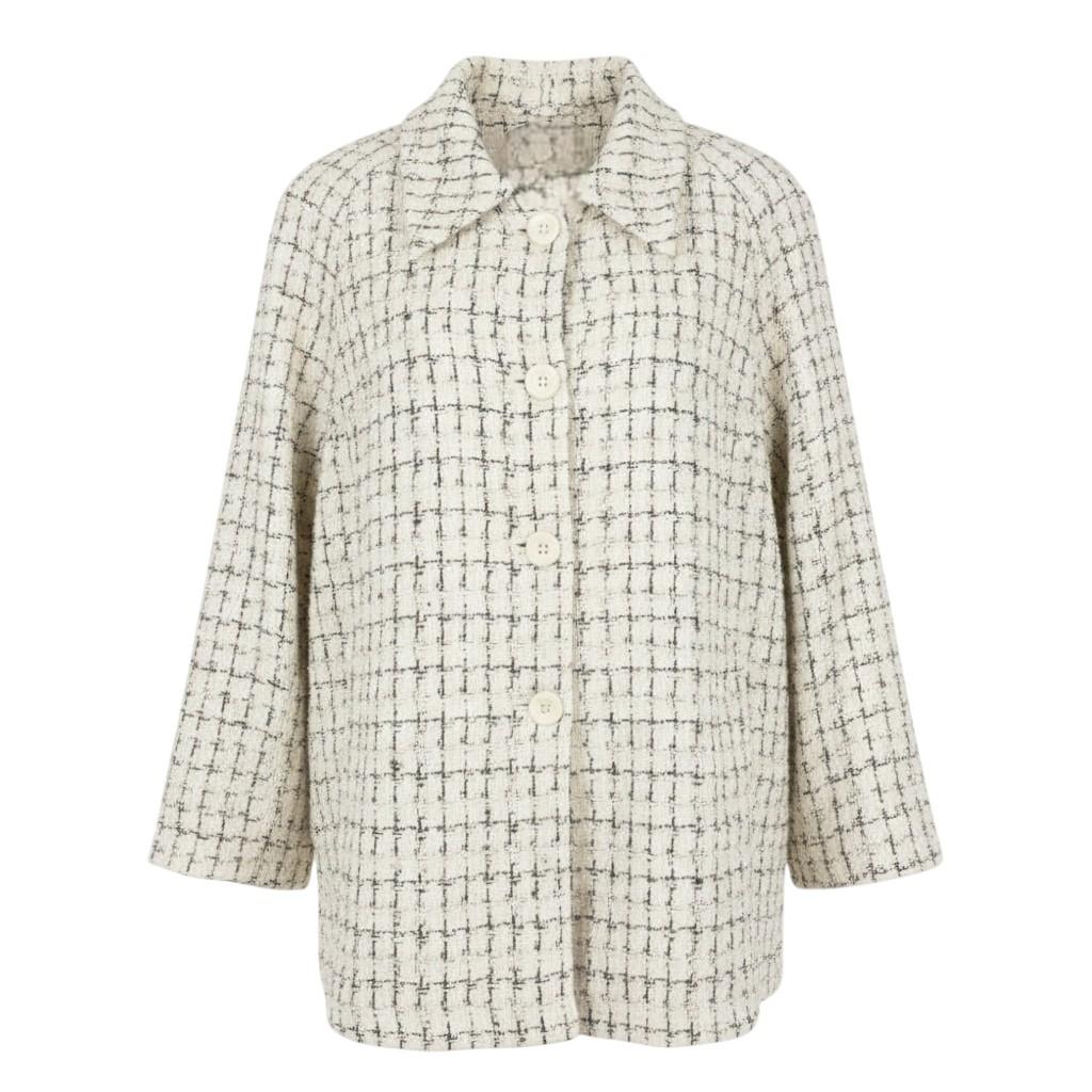 giaccone caban fantasia paiette FFMELIA BIANCO MARICLA 