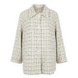 giaccone caban fantasia paiette FFMELIA BIANCO MARICLA 