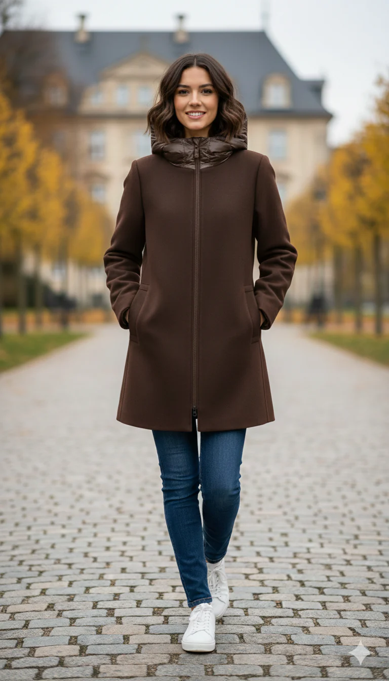 giaccone panna e piumino MEGAN MORO MARICLA 