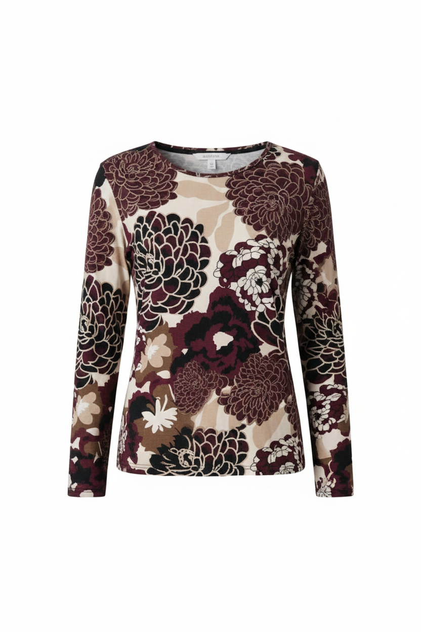 maglia fantasia fiocco DB10726 AMARONE MARICLA 