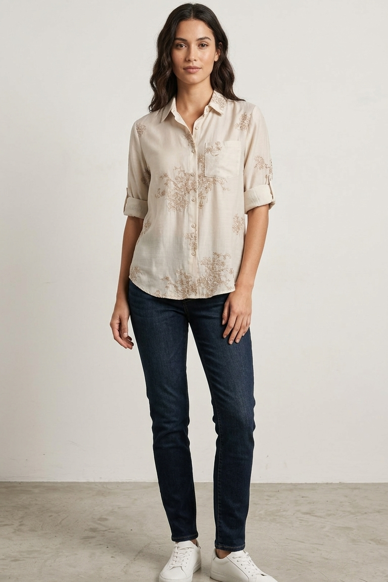 camicia con fantasia interna LIN499 PANNA LINDAS 