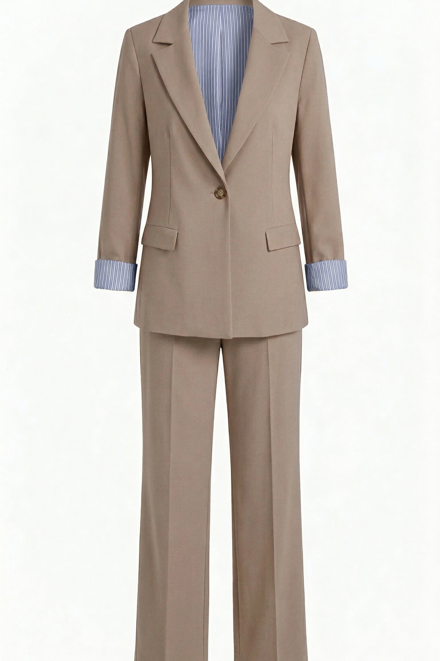 Completo con interno giacca a righe NARCISO CREMA MARICLA 