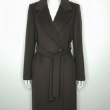 Cappotto Lungo Avvolgente con Cintura EC04608 MORO MARICLA 