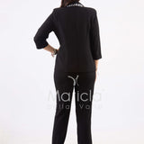 tailleur 4 pezzi GILDA NERO/BIANCO JANE 