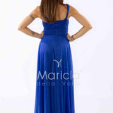 abito monospalla glitter FI7015 ROYAL MARICLA ELEGANCE 