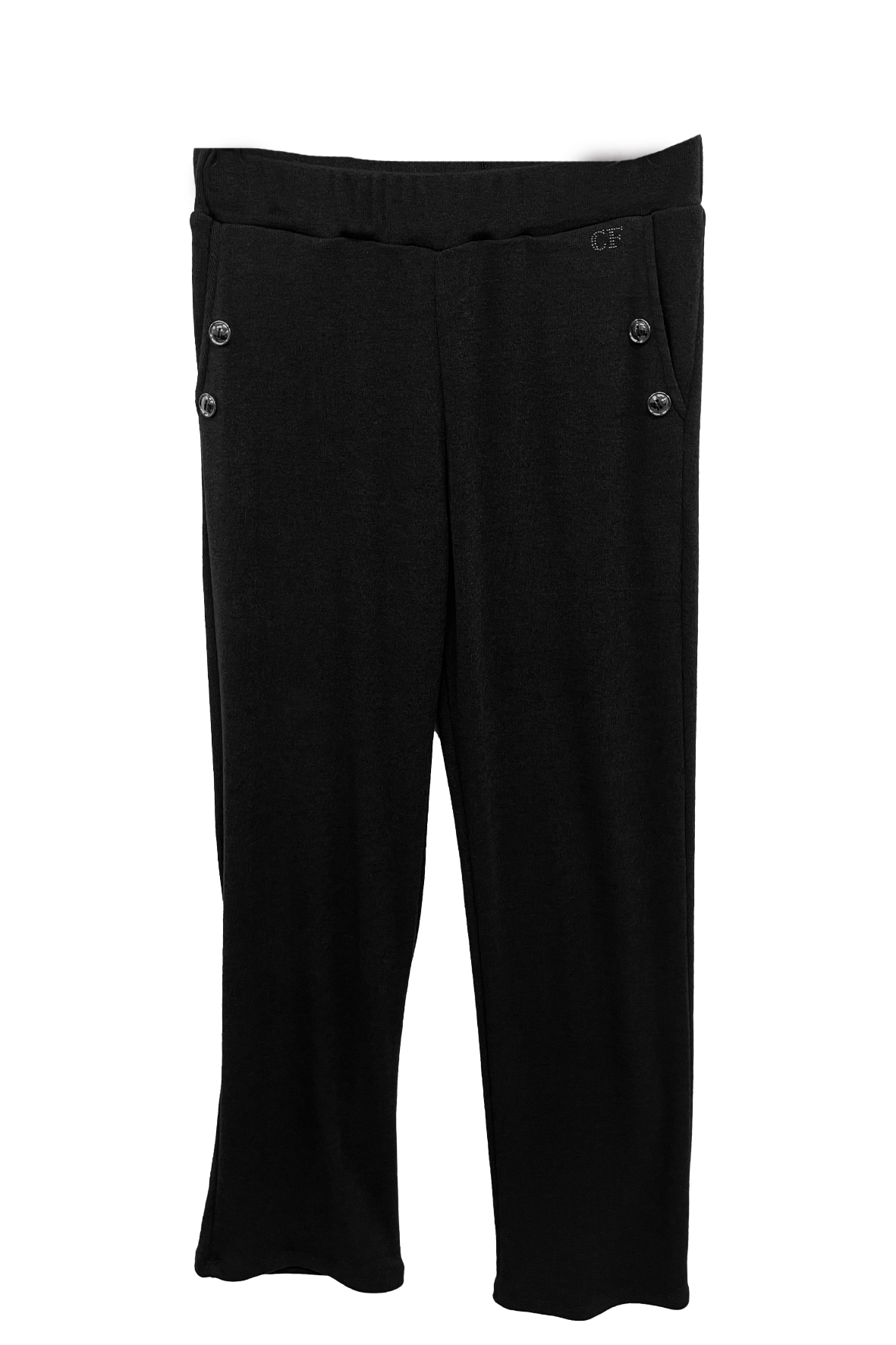 pantalone maglia bottoni CF70082 NERO CARLA FERRONI 
