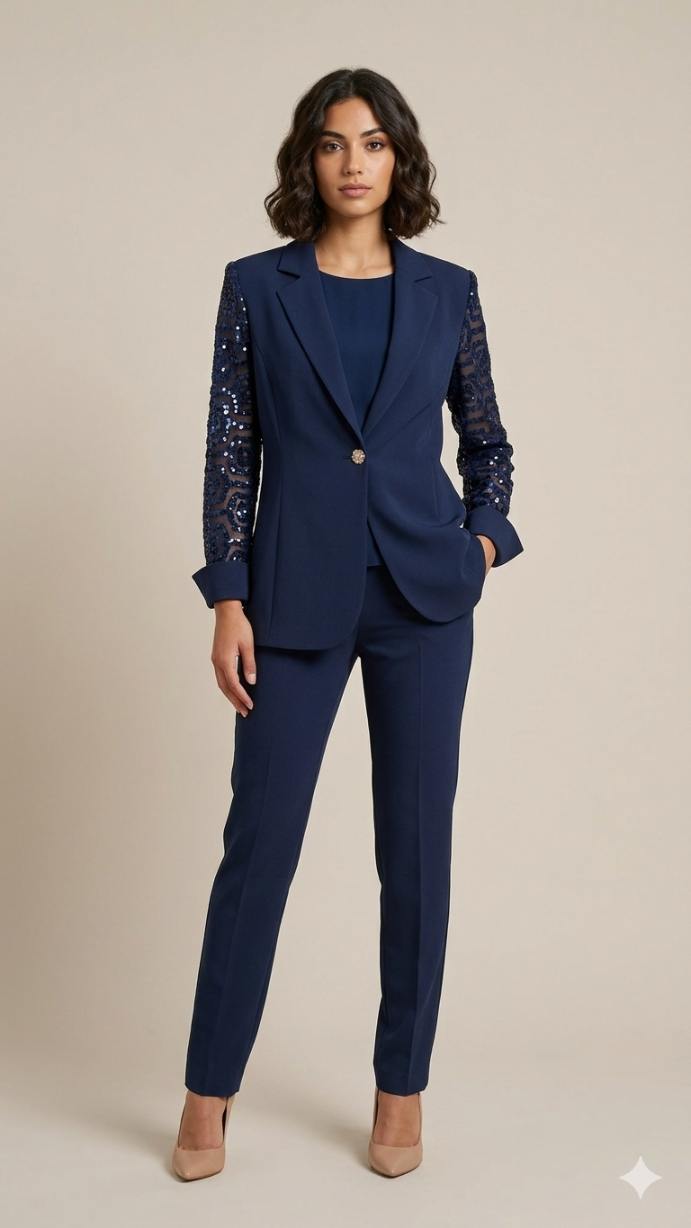 tailleur manica macramè PANDORA BLU MARICLA 