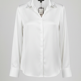 Camicia in Satin di raso luminous ROMI2752 BIANCO MARICLA 