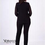 tailleur ric.foglia PF302 NERO PAOLA FORTI 