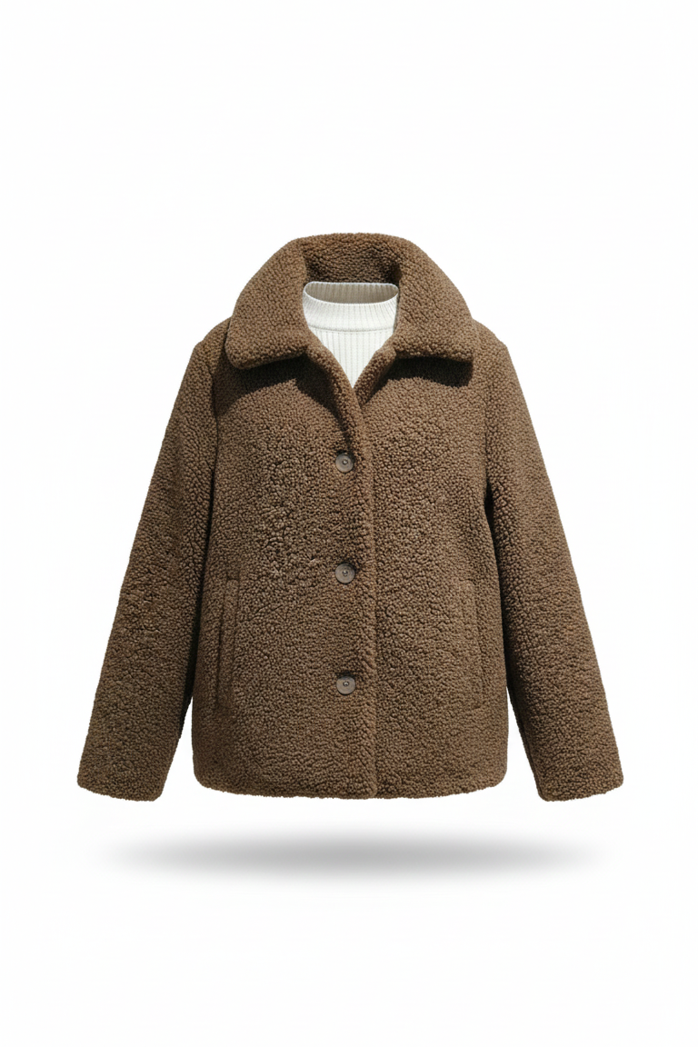 Giaccone teddy CARVING TABACCO MARICLA 