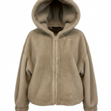 Giaccone in Pelliccia Ecologica oversize AZ6850 BEIGE MARICLA 