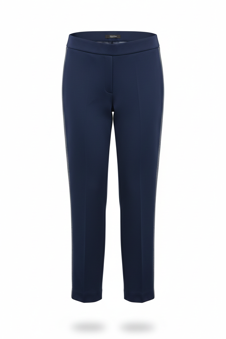 pantalone felpa con inserto denim GR2093 BLU MARICLA 
