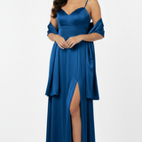 Abito con spacco e scollo a cuore JC35424 ROYAL MARICLA ELEGANCE 