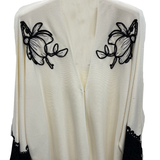 Cardigan Aperto con Ricami Floreali A26IMP01972 PANNA MARICLA 