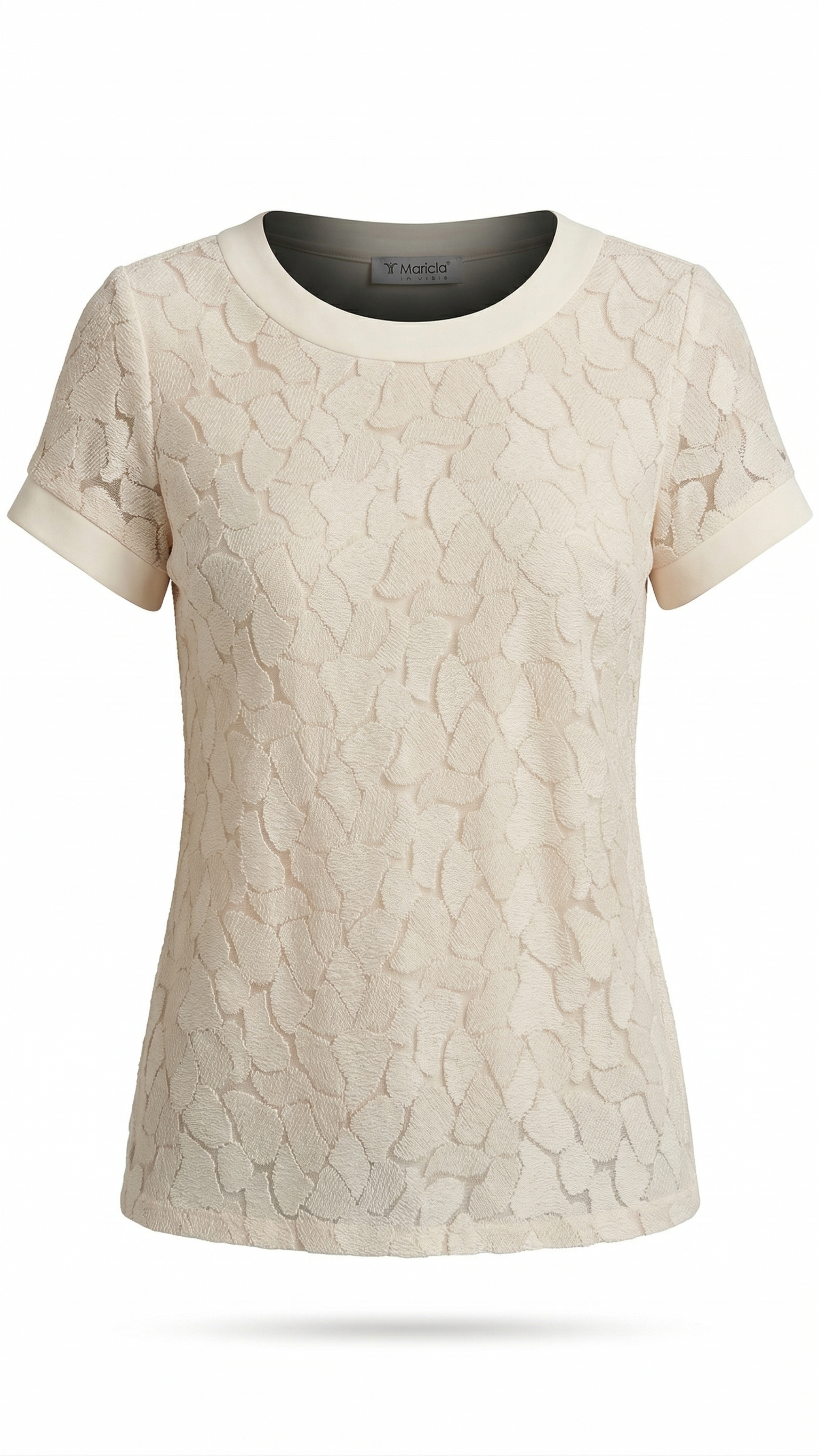 maglia petali PALMINA PANNA MARICLA 