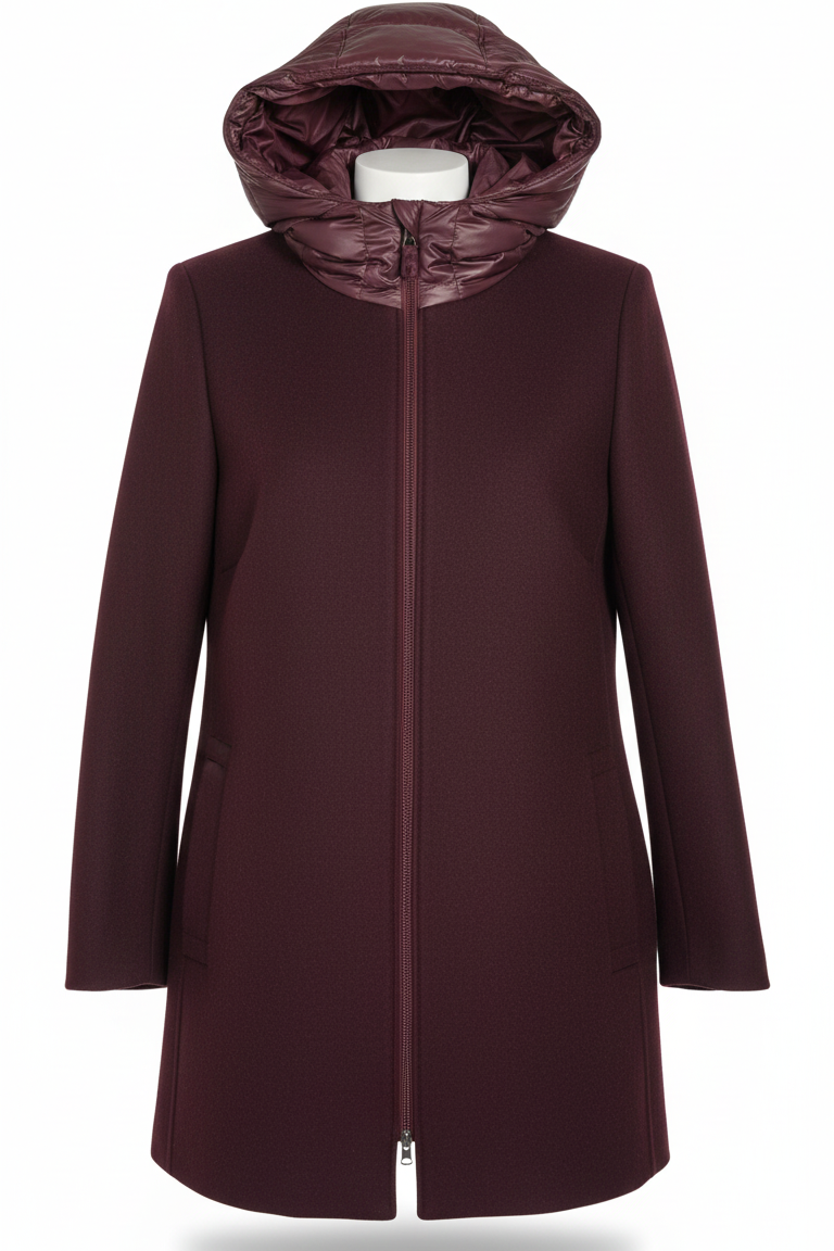 Giaccone in panno con cappuccio MARGARET AMARONE MARICLA 