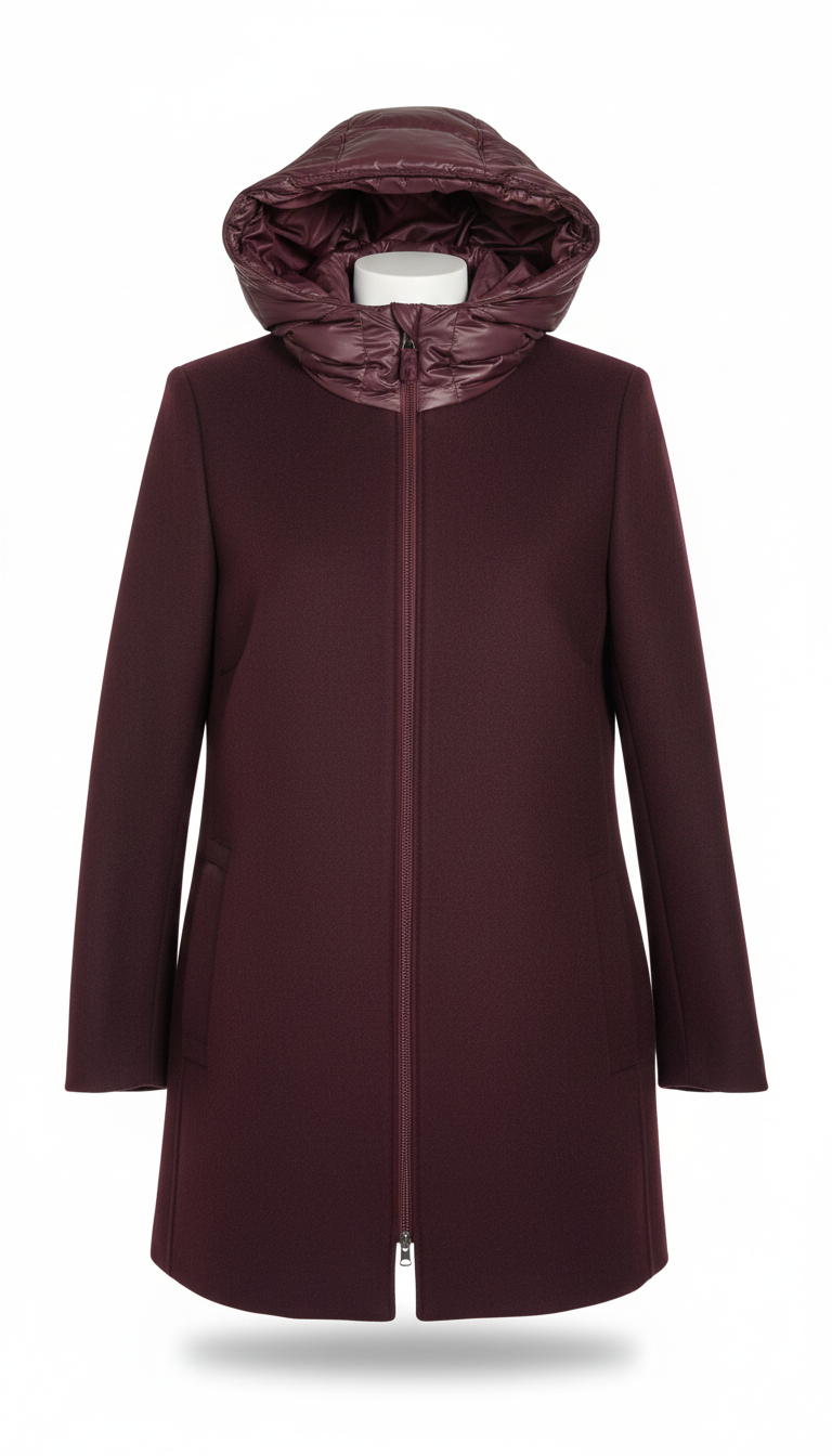 Giaccone in panno con cappuccio MARGARET AMARONE MARICLA 