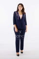 tailleur strass onda collo