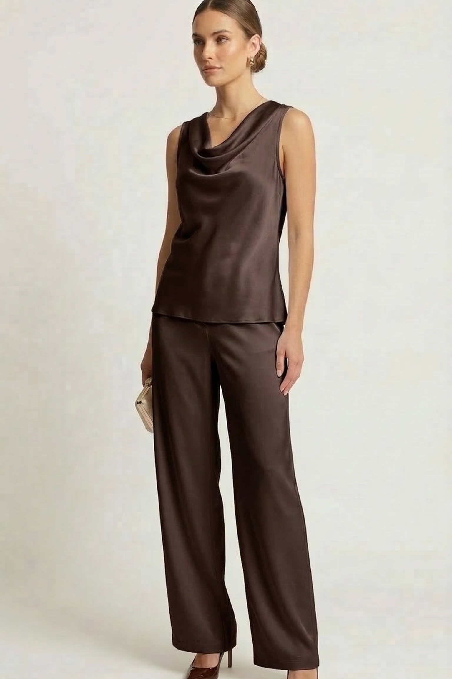 Top con collo sceso ROMI2714 MORO MARICLA 