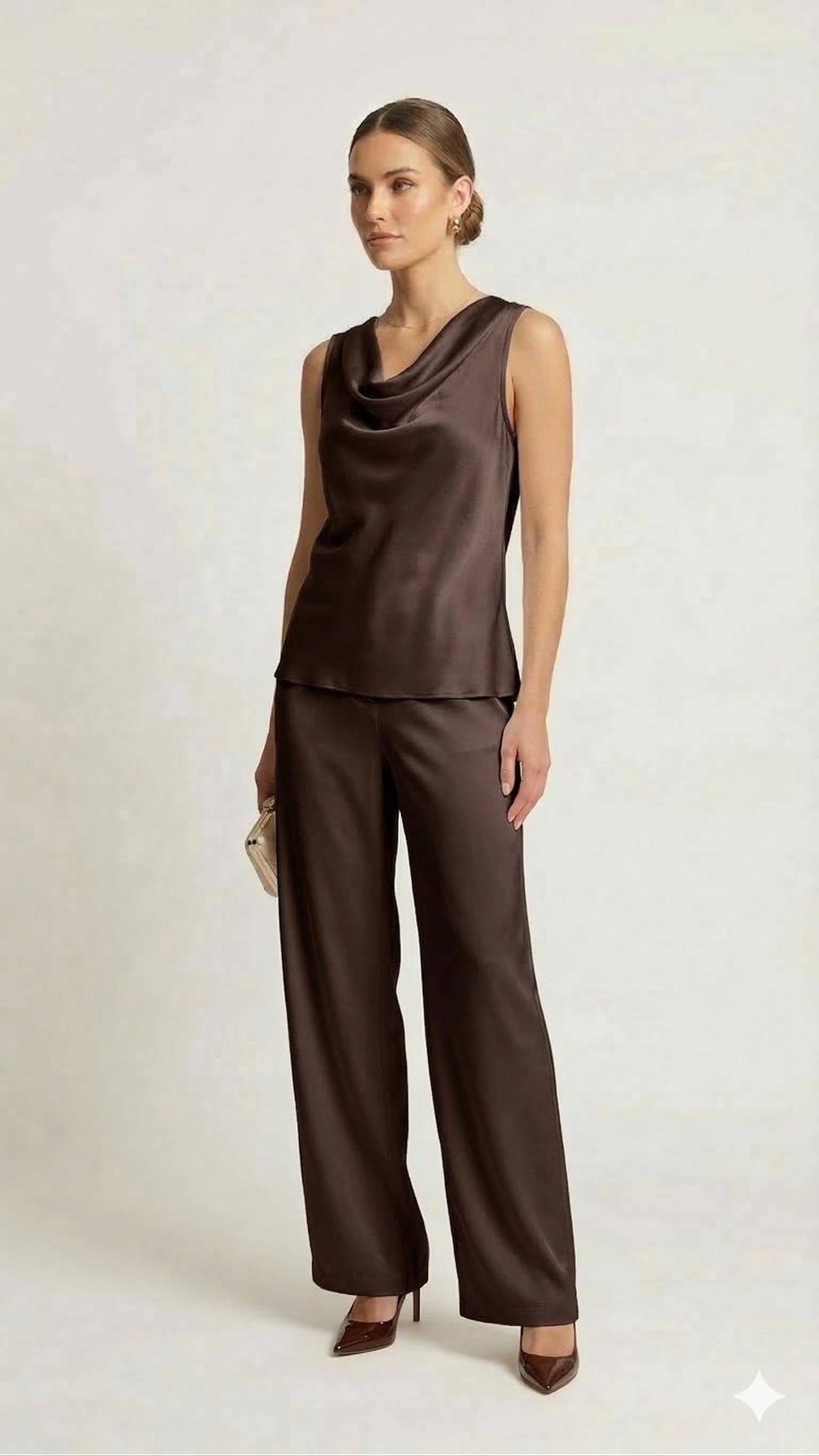 Top con collo sceso ROMI2714 MORO MARICLA 