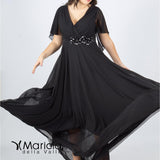 impero con fiore in vita PF216 NERO PAOLA FORTI 