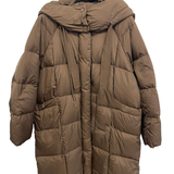 Giaccone piumino lungo oversize AZ6980 MORO MARICLA 