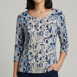 maglia fantasia GR1916 BLU MARICLA 